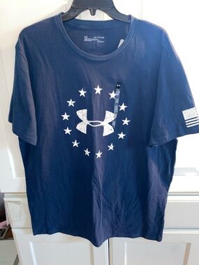 Under Armour Men’s Navy Short Sleeve Star Logo Tee